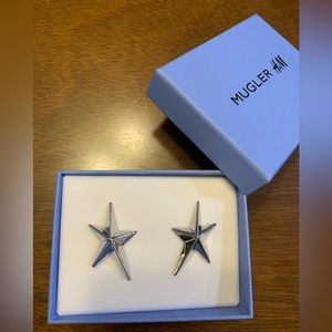 Mugler x H&M star clip on earrings
